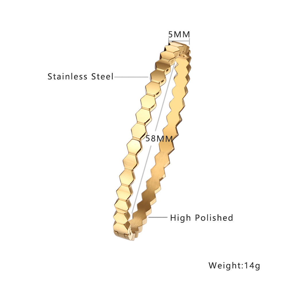 Honeycomb Bangle