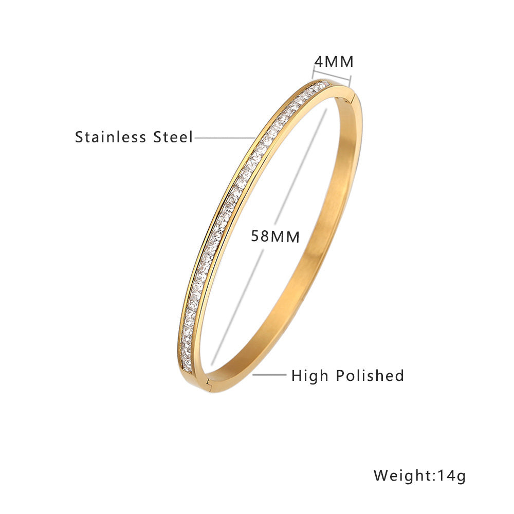 Crystal Edge Bangle