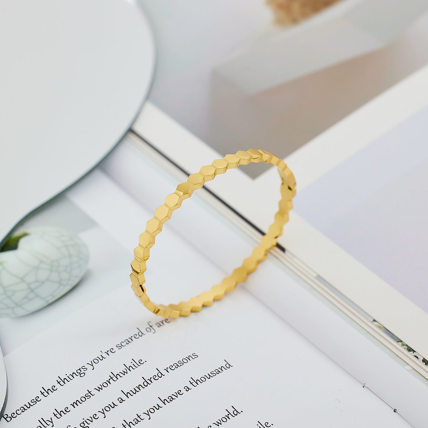 Honeycomb Bangle